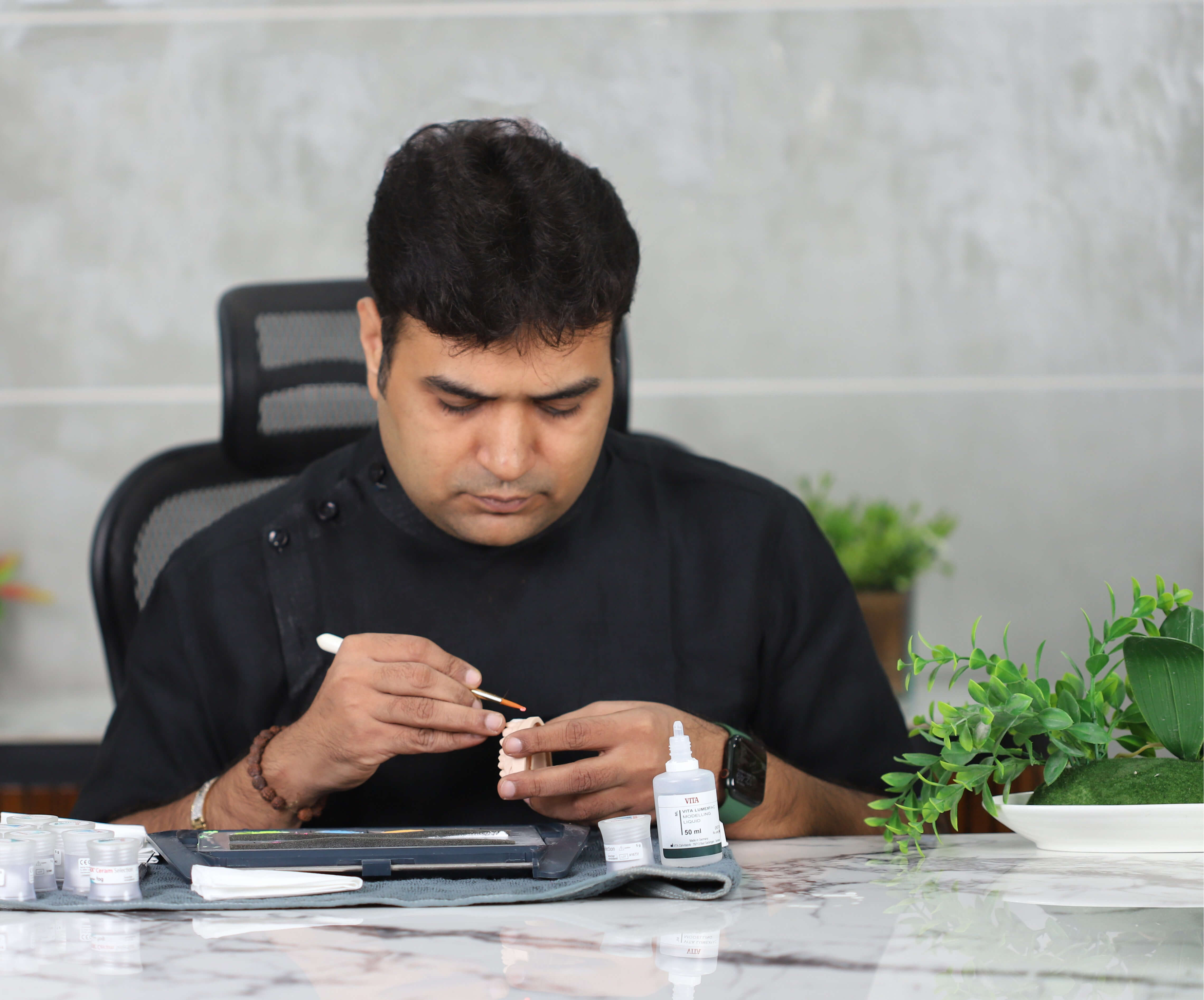 Lab Technician Working